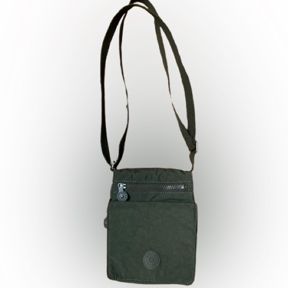 Kipling Handbags - Kipling Olive Green Adjustable Crossbody Organizer Bag